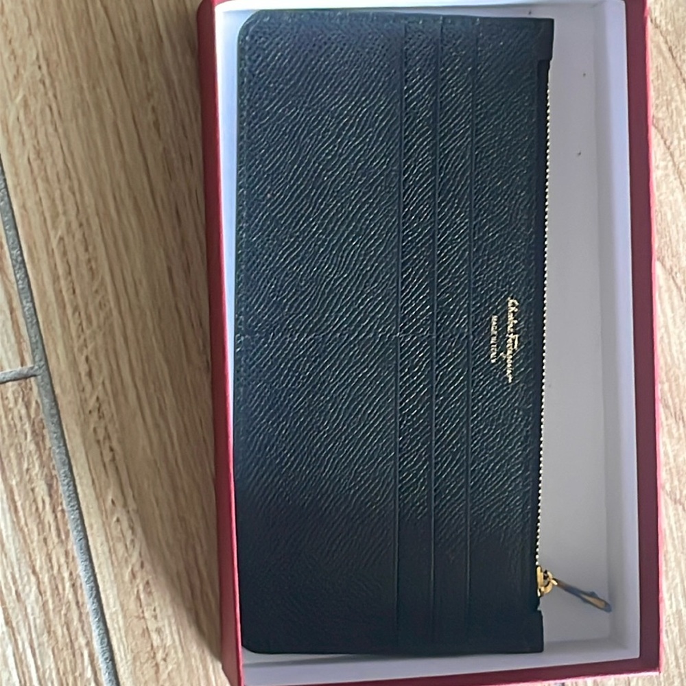 Salvatore Ferragamo Black Key & Card Holder